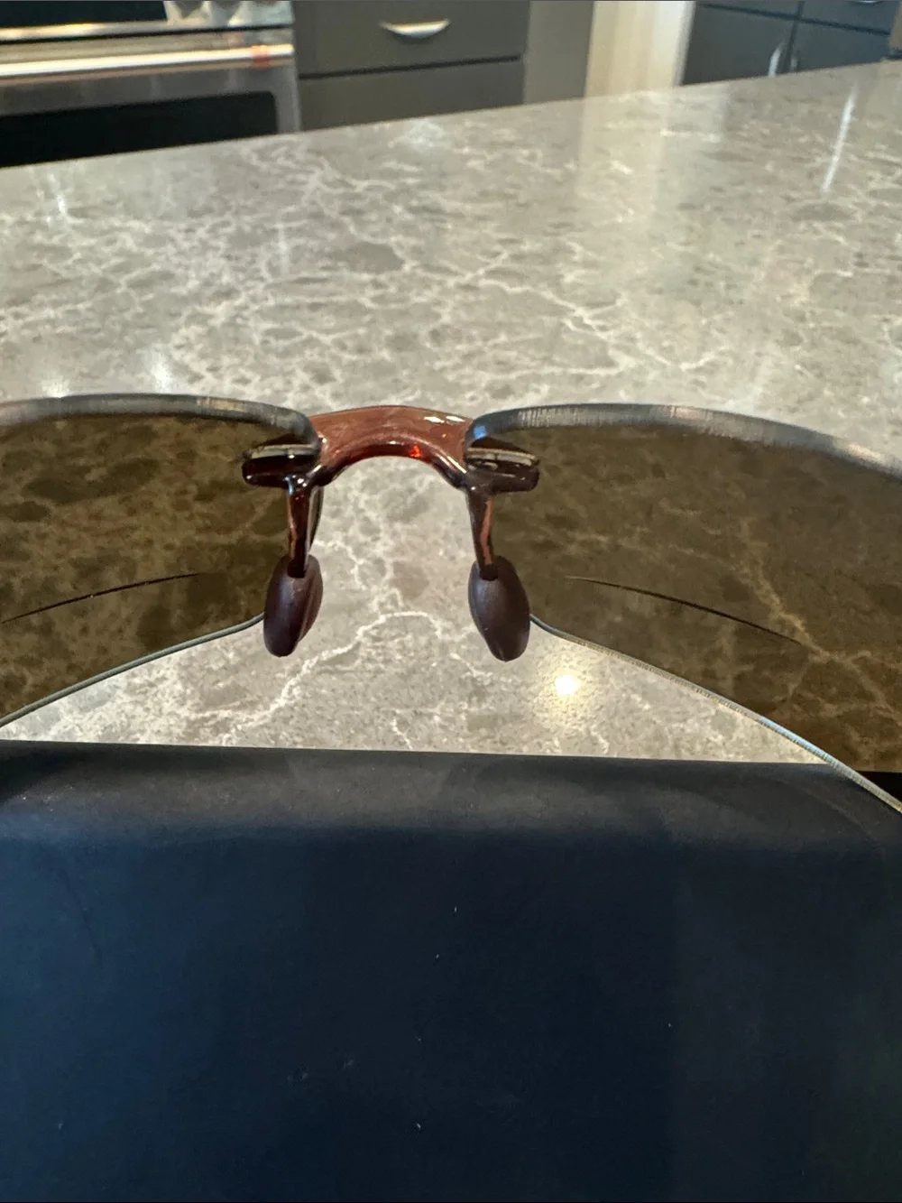 Maui Jim Lighthouse Rimless Sunglasses with x2.5 reader Lenses - Picture 7 of 11